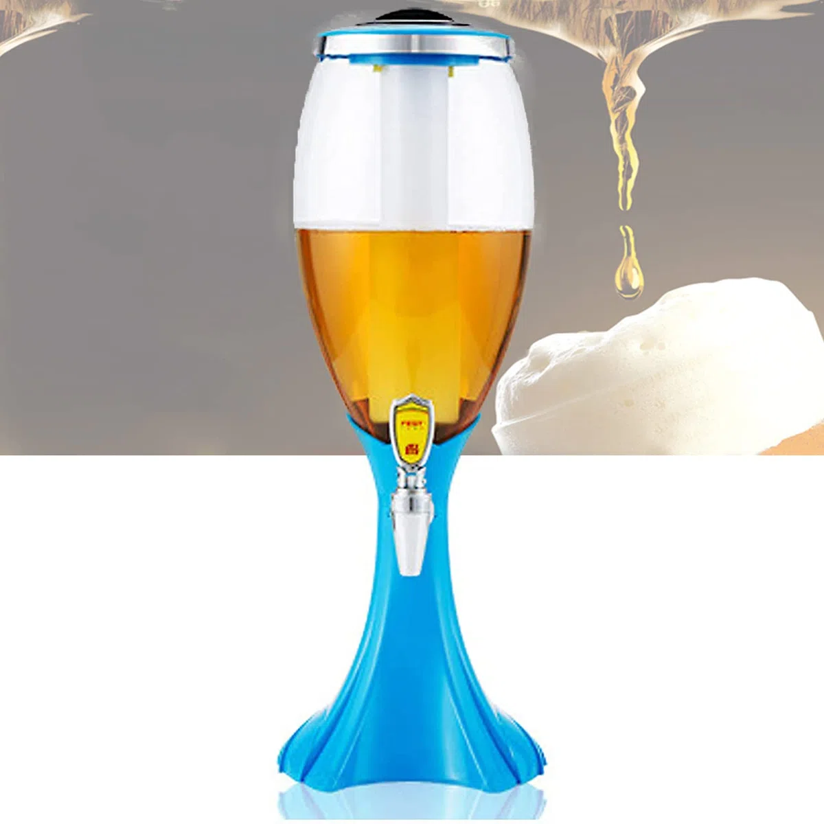 Distribution De Bière 3l, Capacité Distributeur De Boissons avec Refroidisseur De Glace Et Tap Tireuse à bière pour Cuisine Bar Maison Pub