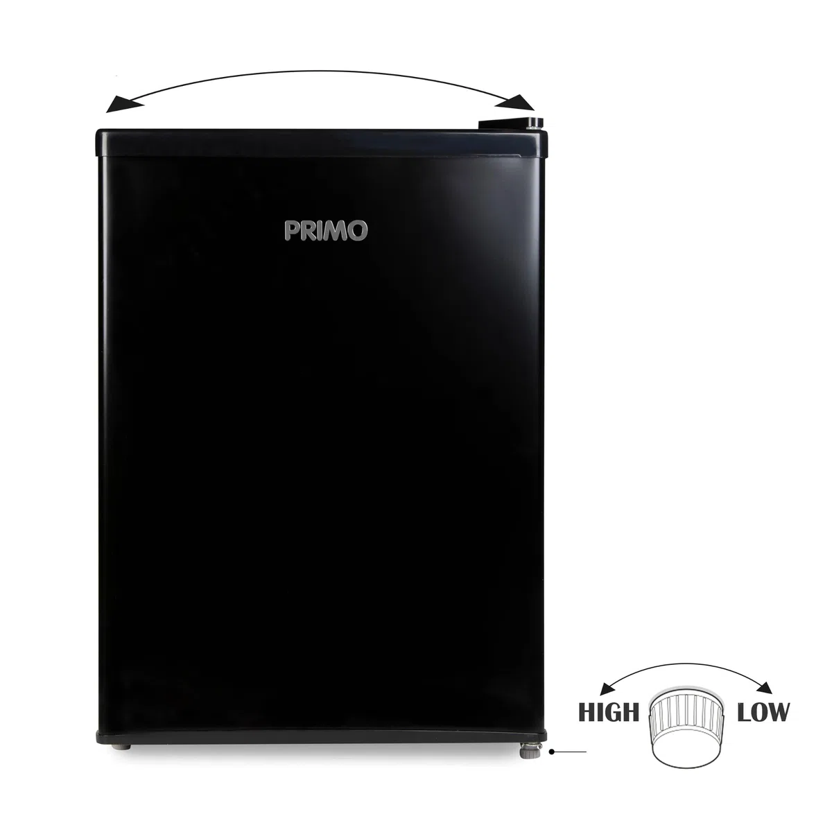 PRIMO PR155FR Réfrigérateur Table Top - 66L - E - Autonome - Noir