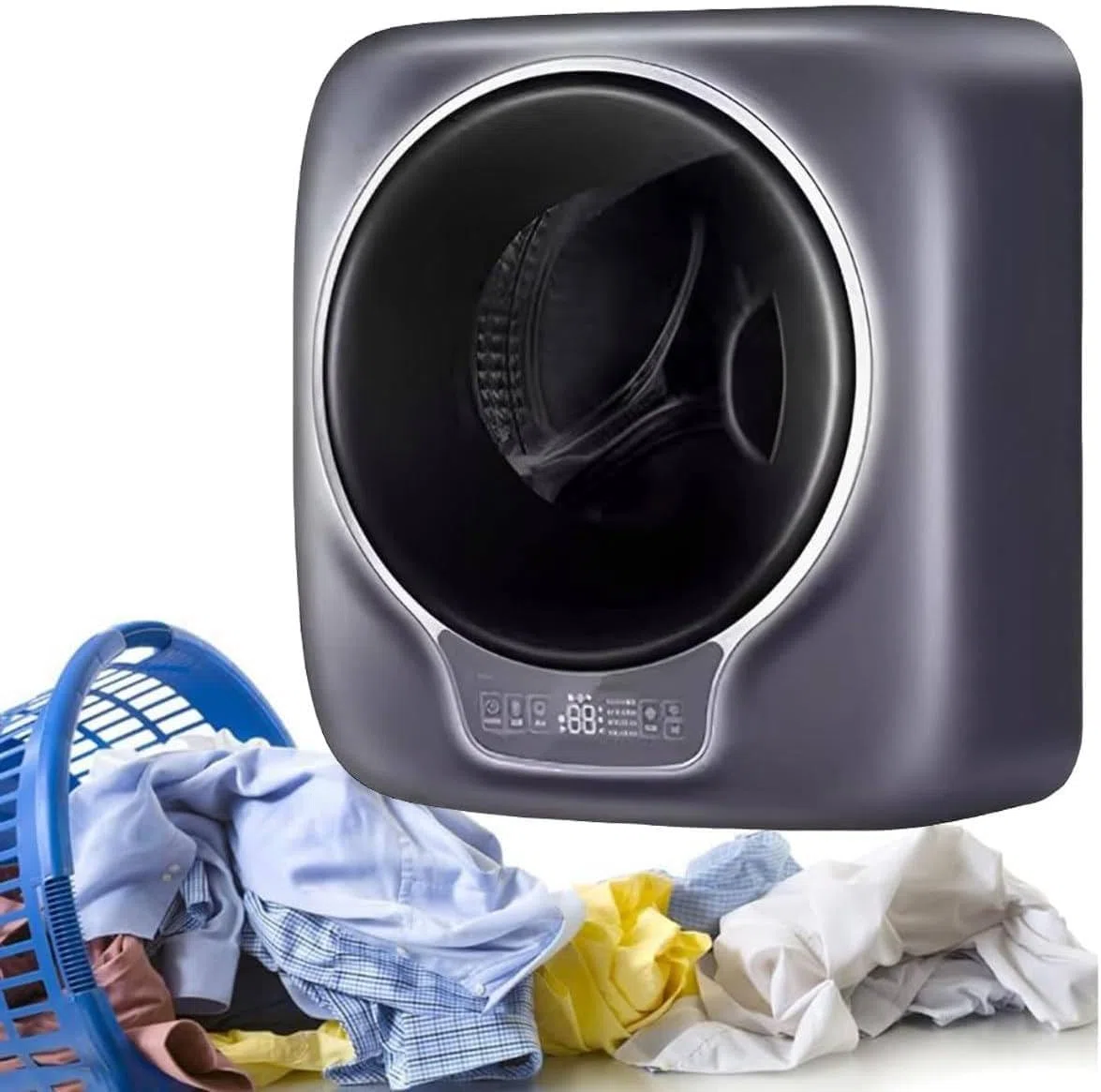 Lave-Linge à Chargement Frontal D'une Capacité De 3 Kg, Mini Machine à Laver, Machine à Laver à Tambour Murale, Pour Vêtements D'enfants, Sous-Vêtements, Chaussettes