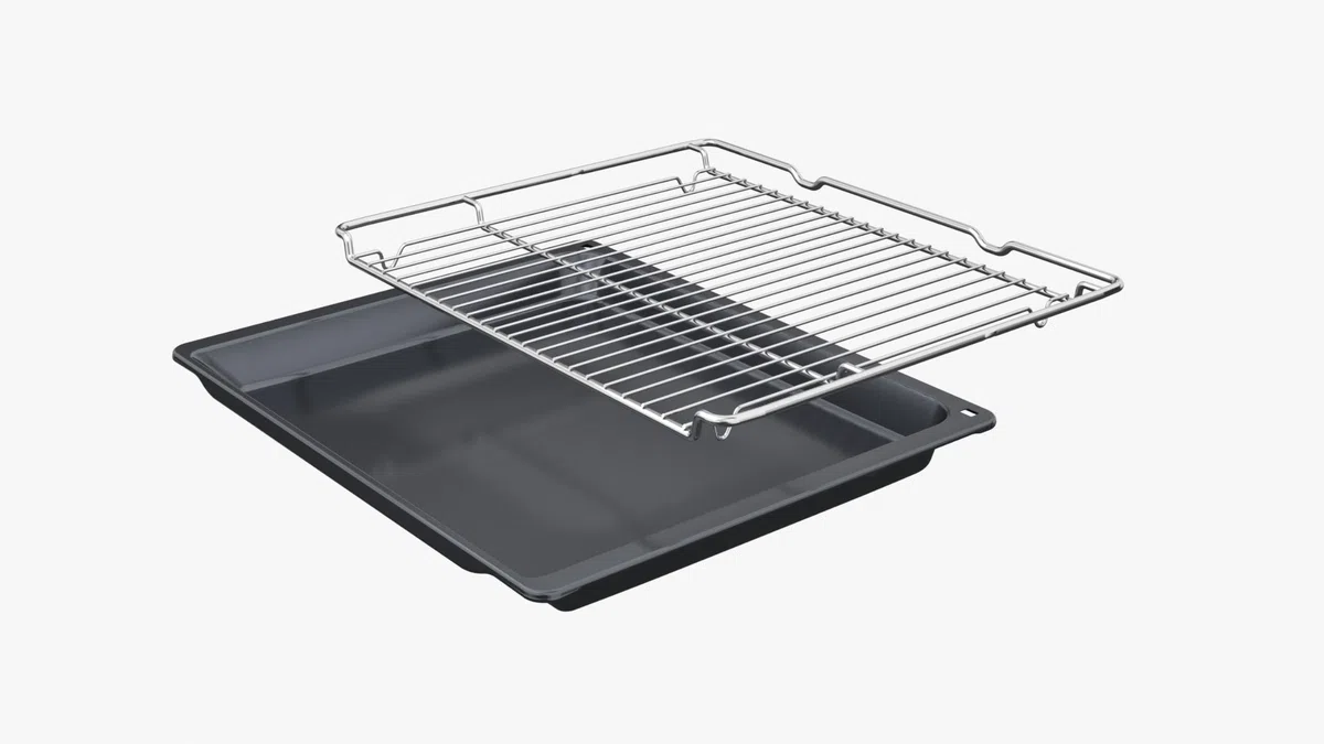 Bosch HBA571BB4 Série 2 Four encastrable 60 x 60 cm 71 l Espace de cuisson 71 l Auto-nettoyage à pyrolyse AutoPilot 10 programmes Air chaud 3D Contrôle tactile LED Noir