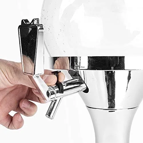 TSC - Distributeur Réfrigéré Girafe Bière Fontaine à Boissons avec Récupérateur de Glace Distributeur 3,5 litres