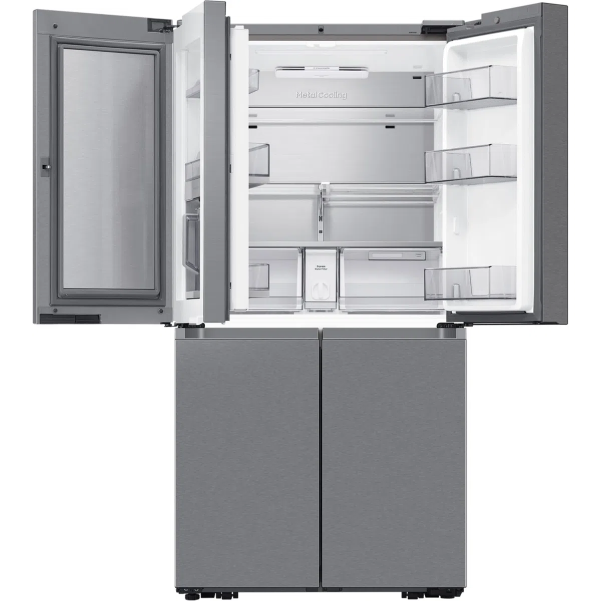 Samsung Réfrigérateur 4 Portes Family Hub AI, Avec AI Vision Inside, Wifi+AI Energy Mode, Centre de Boissons, Dos Métallique, 636 L